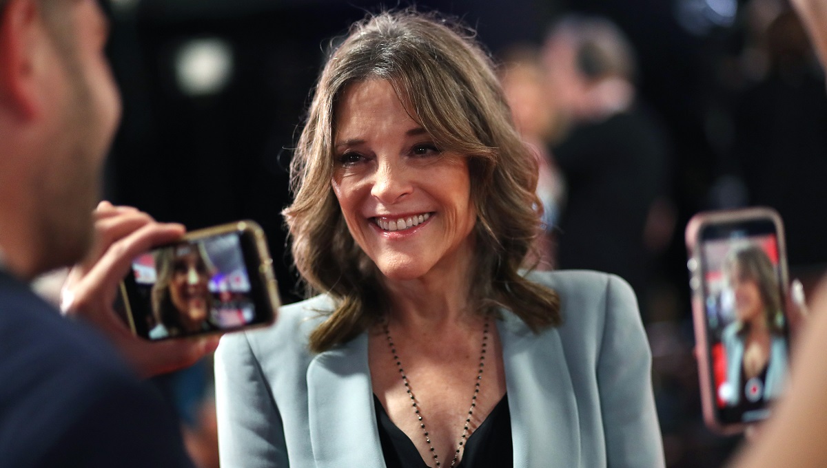 Presidential contender Marianne Williamson