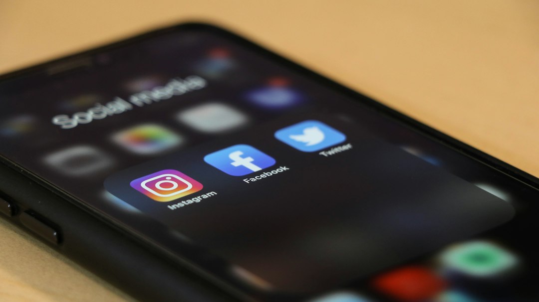 A smartphone showing social media apps